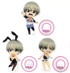 【中古】アクリルスタンド・アクリルパネル 全3種セット SUGOI DEKAIアクリルスタンド! 「DMMスクラッチ! 宇崎ちゃんは遊びたい!」 C賞