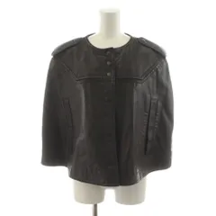 シーバイクロエ SEE BY CHLOE ポンチョ レザー 42 黒 ブラック /AN39のサムネイル
