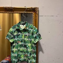49 パーリーゲイツ PEARLYGATES 花柄 総柄 シャツ トップス ゴルフ 半袖　トロピカル　アニマル　GOLF　レディース