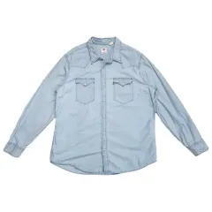 LEVI'S ライトウォッシュ デニム シャツ Women XL