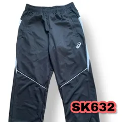asics(アシックス) トレ－ニングウェアドライトレーニングパンツ(リサイクル素材) 2031D815メンズ  ブラック×ホワイト Sサイズ　管理SK632のサムネイル