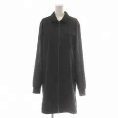 アディダス adidas ワンピース M 黒 ブラック 長袖 フロントジップ /AU