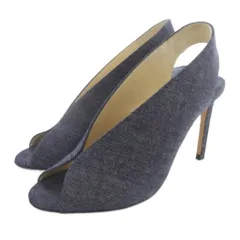 ジミーチュウ JIMMY CHOO デニム パンプス ピンヒール 39 紺