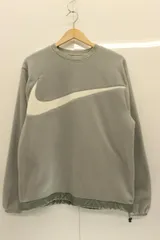 【中古】 NIKE メンズフリーストップス L CLUB+ FLC CREW WNTR NIKE L グレー 灰 ロゴ