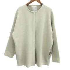 BEARDSLEY ビアズリー 洗える ニットコート サイズ:F ノーカラー BEZ1022308A0008   ホワイト レディース / 240001186331