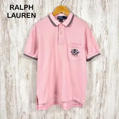 Polo by Ralph Lauren ポロバイラルフローレン ワンポイントポケット ロゴ刺繍 鹿の子 半袖 ポロシャツ ピンク メンズ トップス