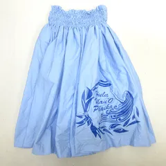 g■フラダンス用■パウスカート ハンドメイド フリーサイズ■水色/LADIES/23【中古】■