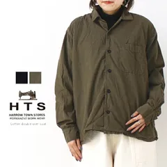[30%OFF] ハロータウンストアーズ  HARROW TOWN STORES/HTS 26Wコーデュロイワンナップカラーシャツ INHT2201CD インド製 長袖 羽織 ワイド レディース トップス [返品・交換不可]