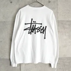 ステューシー ビッグロゴ ロンT ホワイト