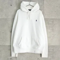 ポロ ラルフローレン スモールポニーロゴ パーカー ホワイト
