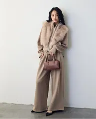 【新品】ファードッキングスウェットセットアップ ベージュ ◾️Frene系｜大人モード