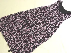 美品 U by Ungaro ウンガロ エプロン ◆ ピンク × ブラック 総柄 レディース ▼8A