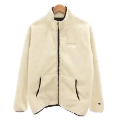 チャンピオン CHAMPION フリースジャケット ブルゾン ジップアップ ロゴ M 白 ホワイト /JS