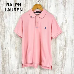 POLO RALPH LAUREN ポロバイラルフローレン ポニーロゴ刺繍 リメイク 鹿の子 半袖 ポロシャツ ピンク