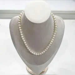 【美品】アコヤ真珠★パールネックレス★シルバー刻印
