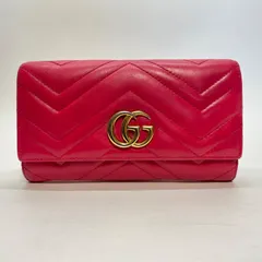 3375 GUCCI グッチ 長財布 GGマーモント キルティング ウォレット