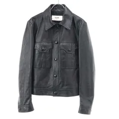 CELINE セリーヌ アビエーター ソフトドラムラムスキン レザージャケット 2F017291D ブラック 44のサムネイル