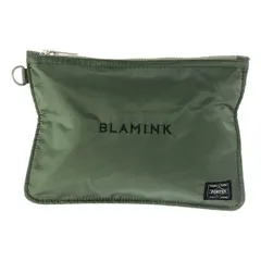 BLAMINK×PORTER  ブラミンク×ポーター ナイロンポーチ  カーキ