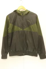 【中古】 PUMA メンズナイロンジャケット S ナイロンジャケット PUMA S 黒 ブラック カーキ ロゴ