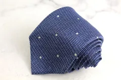 グリーンレーベルリラクシング ブランドネクタイ アローズ ボーダー柄 シルク 日本製 PO メンズ ブルー green label relaxing 【中古】