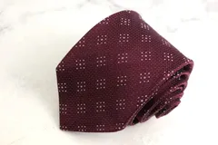 ポールスミス ブランドネクタイ ドット 小紋柄 シルク PO メンズ ワインレッド Paul Smith 【中古】