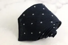 グリーンレーベルリラクシング ブランドネクタイ アローズ ドット柄 シルク 日本製 PO メンズ ネイビー green label relaxing 【中古】