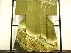 平和屋着物●訪問着　作家物　絞り　辻が花　暈し染め　金彩　ますいわ屋扱い　正絹　逸品　DABB9662du