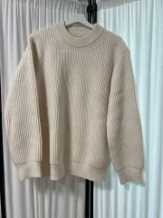 アイボリー ゴージ ニット セーター