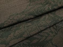 本場結城紬】刷り込み絣 100亀甲相当 総柄 蚊絣 キナリ オフホワイト 