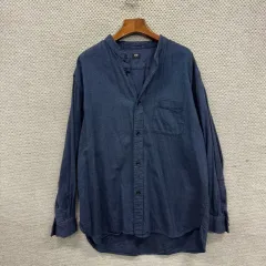 ユニクロ ヘンリーネック 長袖 シャツ L M10917