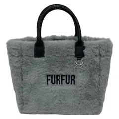 furfur(ファーファー) トートバッグ エコファートートバッグ RWGB254500 グレー×黒 25秋冬