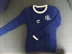 ポロラルフローレン ブルー ニット