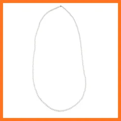 【新品】 [ゴールドジャパン] 大きいサイズ レディース アクセサリー ネックレス パール 貝パール 真珠 ロング 一連 二連 冠婚葬祭 秋コーデ ok-kplnc 5mm玉 ホワイト 0