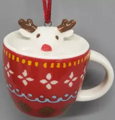 【中古】置物・装飾品 ホリデー2017 オーナメント マグ 「スターバックスコーヒー」