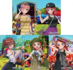 【中古】キャラカード 全5種セット クリアカード 「五等分の花嫁∽×セブンイレブン」 対象商品購入特典