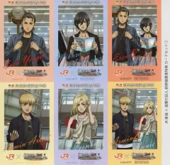 【中古】キャラカード 集合 カードセット(6枚セット) 「JR東海 推し旅×進撃の巨人 高速鉄道調査作戦」 東海道新幹線乗車特典 第1弾