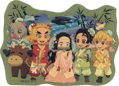 【中古】シール・ステッカー 集合(2021/七夕) 全みにきゃらイラストメタリックステッカー 「劇場版 鬼滅の刃 無限列車編 上映四周年記念 炎柱・煉獄杏寿郎カフェ×ufotable Cafe×マチ★アソビCAFE×ufotable DINING×ufotab