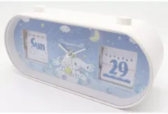 【中古】置き時計・掛け時計 シナモロール(ホワイト×ブルー) パタパタクロック 「シナモロール・ポチャッコ」のサムネイル