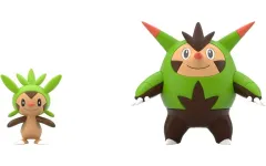 【中古】食玩 トレーディングフィギュア 3.ハリマロン＆ハリボーグ 「ポケモンスケールワールド カロス地方」