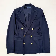 【ポロラルフローレン】金ボタン　紺ブレ　ダブル　ネイビー　ジャケット