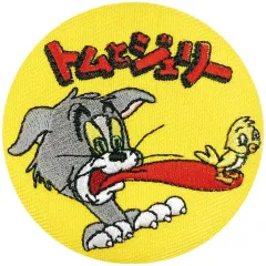 【中古】バッジ・ビンズ トム 「トムとジェリー シークレット刺繍缶バッジ ファニーレトロ」