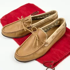 【GUCCI】グッチ デッキシューズ レザー ブラウン　ヴィンテージ