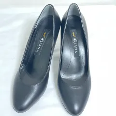 【222127】DIANA ダイアナ  パンプス 　ラウンドトゥ　23cm　フォーマル　冠婚葬祭  ・ ブラック