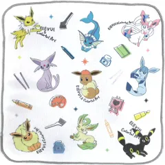 【中古】雑貨 集合/ホワイト アートハンドタオル 「一番くじ Pokemon EIEVUI＆Colorful Art」 F賞