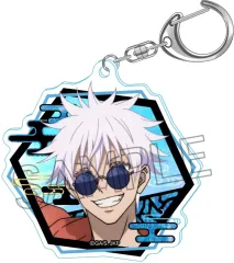 【中古】キーホルダー 五条悟C(めんそーれ) 螺鈿風シリーズ アクリルキーホルダー Vol.1 「呪術廻戦 第2期 懐玉・玉折」