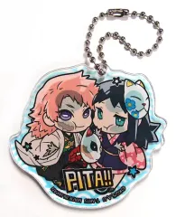 【中古】キーホルダー・マスコット(キャラクター) 錆兎＆真菰 「ぴた!でふぉめ 鬼滅の刃 アクリルキーホルダー」