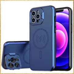 ☆彡送料無料でお届け☆彡Size:iPhone13ProMax_Color:ネイビー YUZOR for IPhone 13 Pro Max ケース 米軍MIL規格の保護 耐衝撃 隠れスタンド いphone13ProMax ケース MagSafe対応 アイフォ