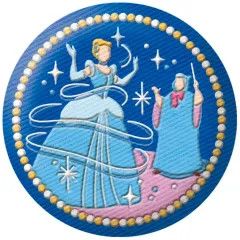 【中古】食玩 雑貨 7.シンデレラ 「Disney Characters 刺繍缶バッジビスケット2」