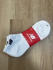 【225462】new balance ニューバランス  未使用品！　ソックス　スリーピースセット　3足　L　25-27cm ホワイト
