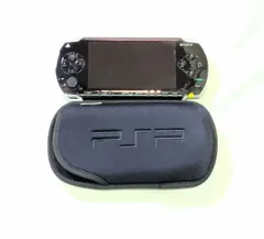 【226387】SONY ソニー  PSP本体　バッテリー無し　ソフトケース・メモリースティック付き　※動作未確認品 PSP-1000 ブラック
